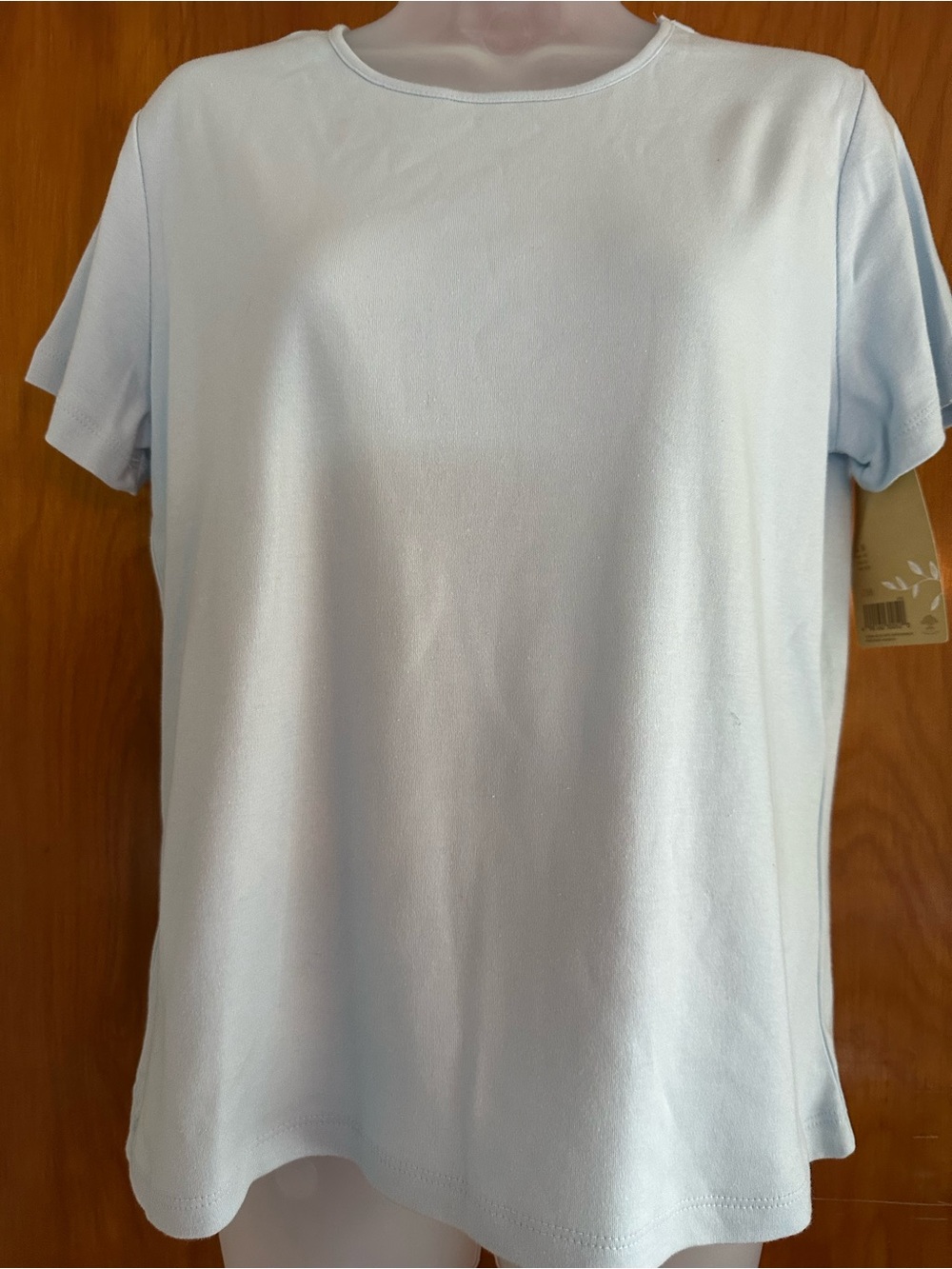 Linden Hill NWT 100% Cotton Light Blue Knit Top Medium